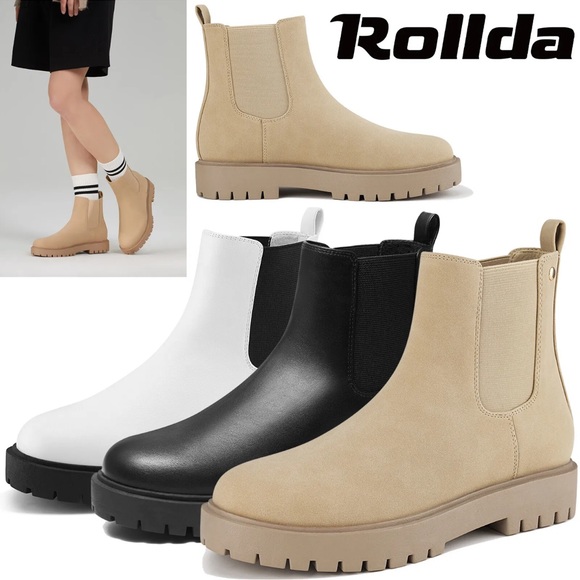 Rollda Women Chelsea Ankle Booties - Picture 2 of 4